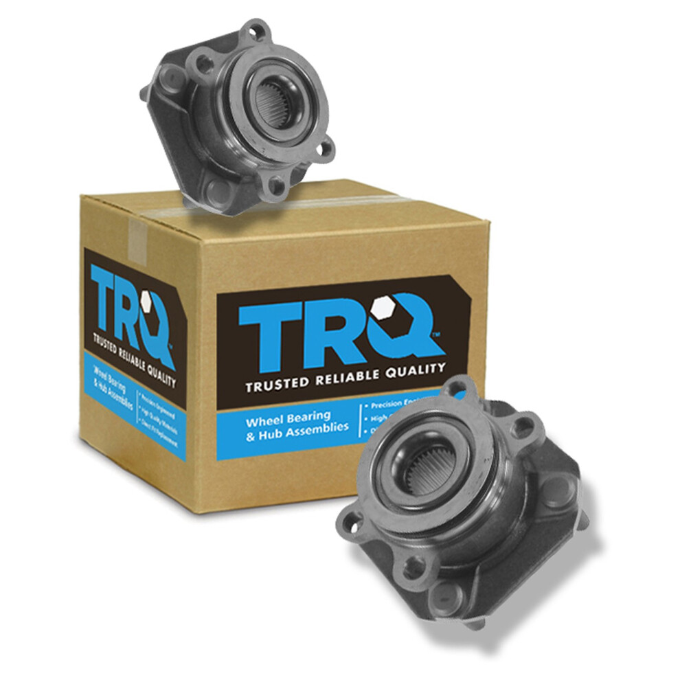 Trq Front Wheel Hub Bearings Assembly Set Compatible With 2007-2012 Nissan Sentra 191213537619