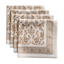 Maison d' Hermine servet 100% katoen 20 inch x 20 inch set van 4 dinerservetten Decoratief wasbaar stoffen servet voor geschenken Dineren Buffet Fees