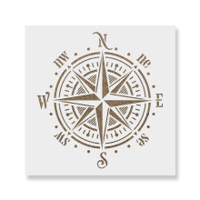 Compass Rose Stencil - Beach Stencil Ocean Stencil Compass Rose Stencil Boat Stencil Compass Stencil