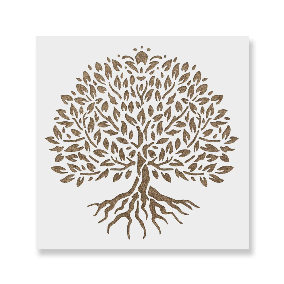 Yggdrasil Boom des Levens Stencil - Boom Stencil Eikenboom Stencil Grote Boom Stencils Keltische Stencil Stencils van Bomen