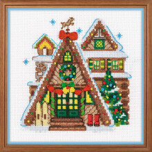 RIOLIS Wintercabine Geteld Cross Stitch Kit-6""""X6"""" 14 Count