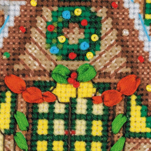 RIOLIS Wintercabine Geteld Cross Stitch Kit-6""""X6"""" 14 Count 2