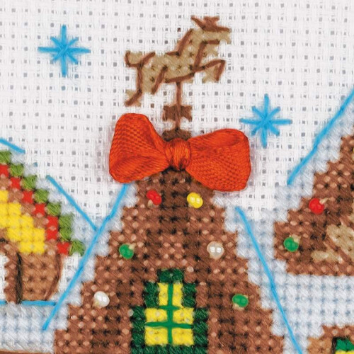 RIOLIS Wintercabine Geteld Cross Stitch Kit-6""""X6"""" 14 Count 1
