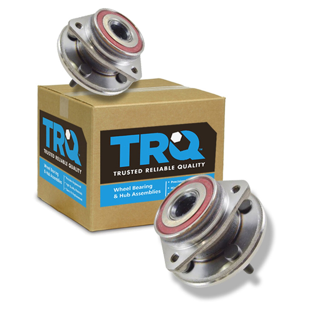 Trq Front Wheel Hub Bearings Assembly Set Compatible With 1999-2001 Jeep Cherokee 1999-2006 Wrangler 191213533130