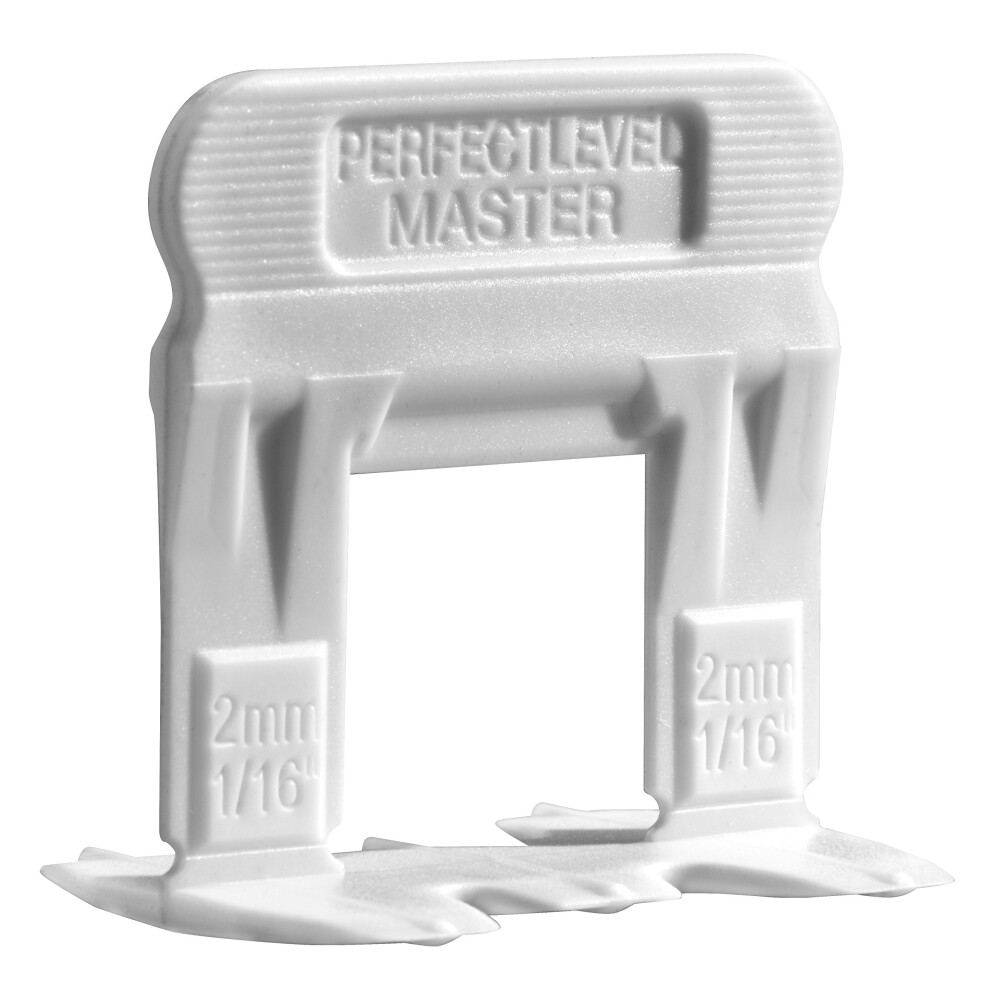 T-Lock ™ 1/40,6 Cm"(2 Mm) 1500 Clip Perfetto Livello Master ™ Professionale" Anti Lippage Tile Leveling System – Distanziali (Solo), Cunei Rosso Non Incluso E Venduto Separatamente.-image