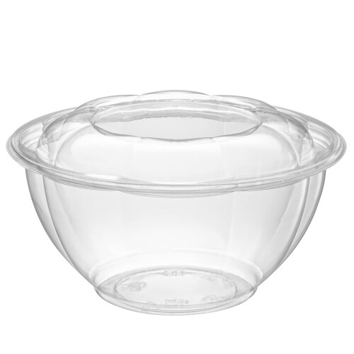 Comfy Package GUSTO [32 oz. - 50 Τεμάχια] Διαφανή Πλαστικά Μπολ Σαλάτας με Καπάκια 1