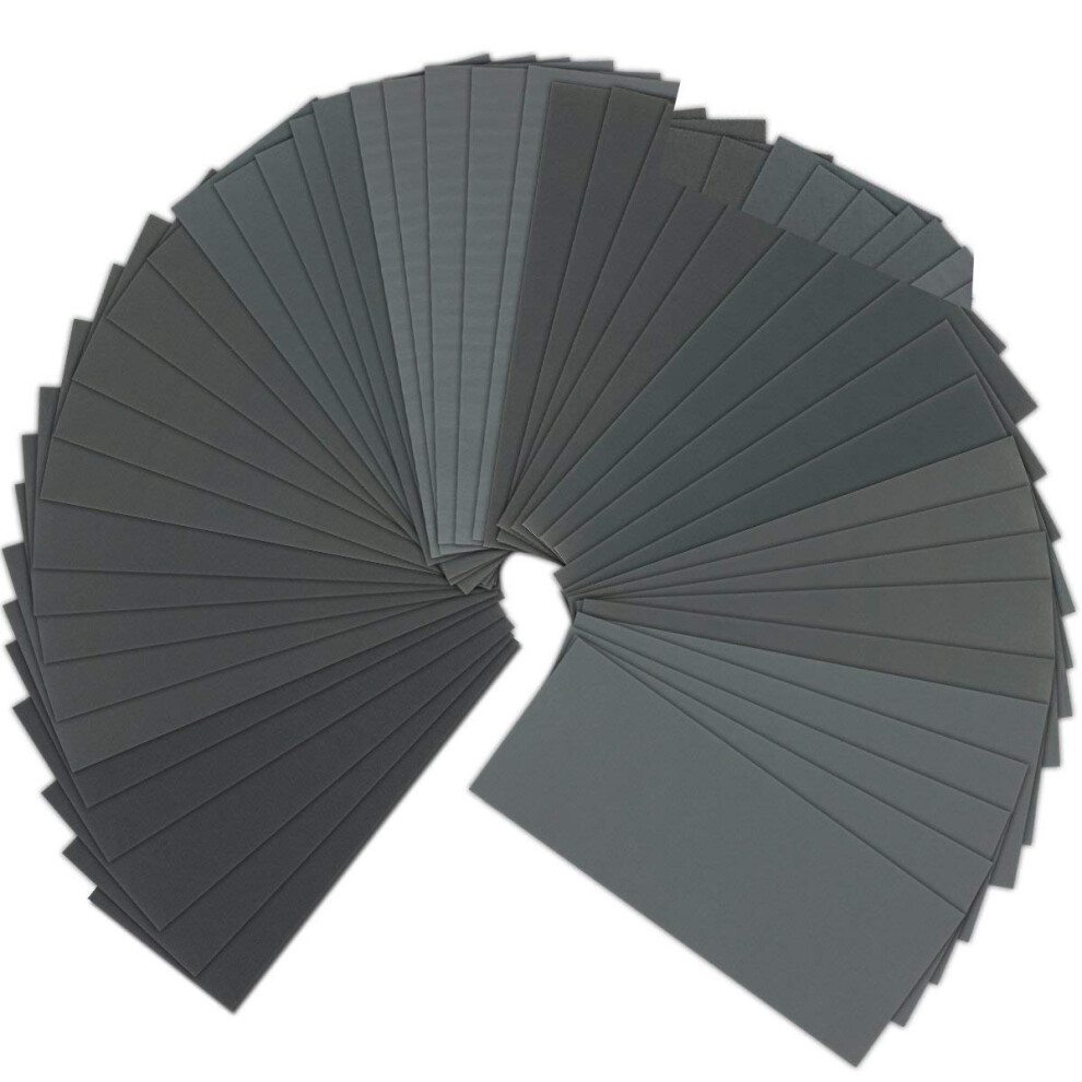 90 Pcs 400 To 3000 Grit Wet Dry Sandpaper Assortment 9X3.6 Inch For Automotive Sanding - Furniture Finishing - Wood Turing Finishing And More By Veron 732140412350
