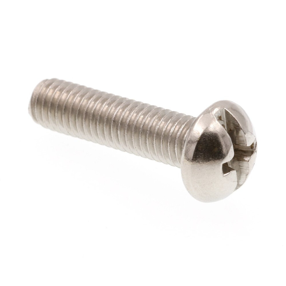 Prime-Line 9004196 Machine Screw  Round Head  Slotted/Phillips Combo  #10-32 X 3/4 in  Grade 18-8 Stainless Steel  Pack of 25-image-OPC-PFN8GGX-NEW