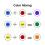 Mr Chips Plastic Bingo Chips fr Bingo Games 150 Count Bag - Solid and Transparenta Colors Counting Chips - Solid Blue - 3/4 tum 4