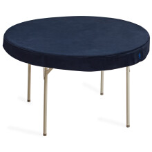 Yellow Mountain Imports Professional Grade Blue Round Table Cover for Poker Card Games Mahjong Board Games Tile Games and Dominoes - 49 Inches