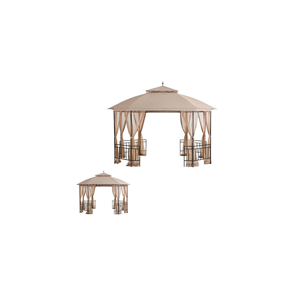 Auvent De Remplacement Garden Winds Pour Tonnelle Octogonale Meijer - 350-image