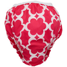 Kushies detsk nepremokav tr ningov nohavicky (15-16 kg) fuchsiov s modern mi kvetmi, extra velk