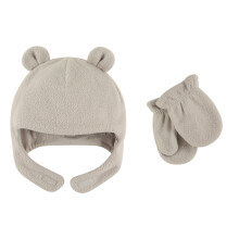 Luvable Friends Unisex Baby Beary knyelmes sapka s ujjatlan szett vilgosszrke kisgyermek 18-24 hnapos korig