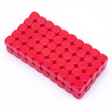 Dadi a sei facce arrotondati da 22 mm, Lianshi, creati per l'insegnamento, giochi didattici, cubi di plastica in quattro colori a scelta (100 pez