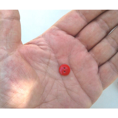 NDC True Red Sewing Craft Buttons 100 st 2