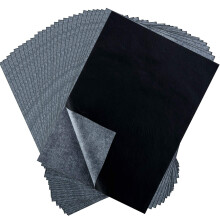 HOTOP 100 FELETAS PAPEL DE TRANSFER NCIA DE CARBONA Black Rasting para lona de papel de madeira e outras superf cies de arte (8,5 x 11 polegadas)