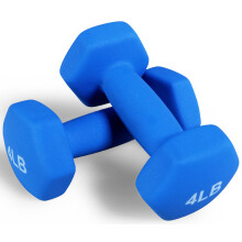 Fitvids Neoprene Dumbbell Handgewichten Antislip Anti-rol Hex Vorm Kleurrijk 4-Pound Paar