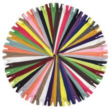 YaHoGa 50ks 24palcovch (60cm) nylonovch spirlovch zipu pro it Nylonov zipy na mru 20 barev (24"""" 50ks)