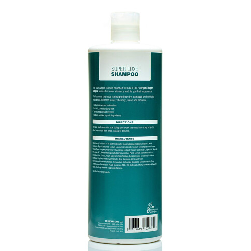 COLURE Super Luxe Shampoo Repara Cabelo Seco e Danificado Tratado com Cor 1