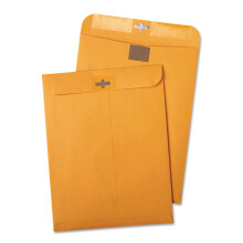 Quality Park Postage Saving ClearClasp Kraft-Umschlge, 10 x 13, braun, Kraftpapier, 100 Stck/Karton