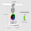Rechargeable Led Table Lamp with Fan for Study Desk Lamp Reading Light 5