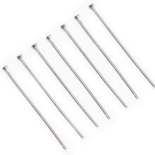 500 stks Nikkel kleur Rechte Naalden Pins Vinden met Kop voor Bevestiging Kristallen Glazen Kralen Kroonluchter Kristallen Lamp Kristallen Plafondlam