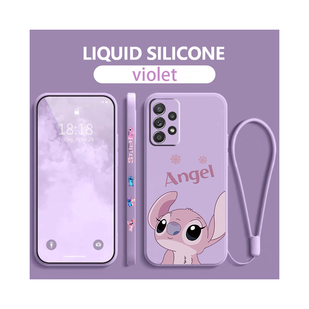 (A33tvlt02, For Samsung A22 4G) Stitch Lilo Angel Phone Case For Samsung Galaxy A 967855046044