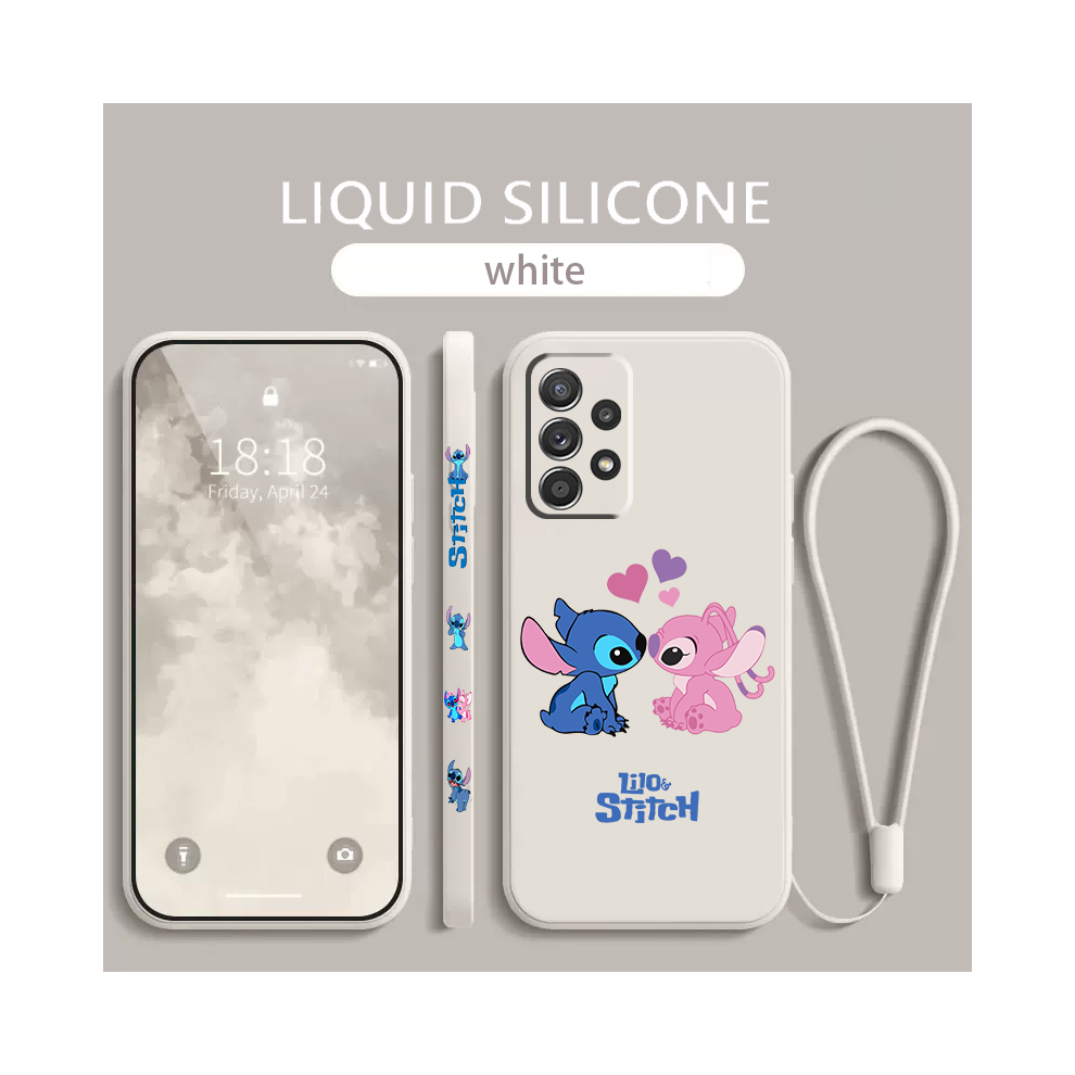 (A33twhe03, For Samsung A53 5G) Stitch Lilo Angel Phone Case For Samsung Galaxy A 967855046204