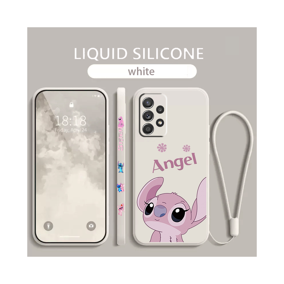 (A33twhe02, For Samsung A52 5G) Stitch Lilo Angel Phone Case For Samsung Galaxy A 967855046334