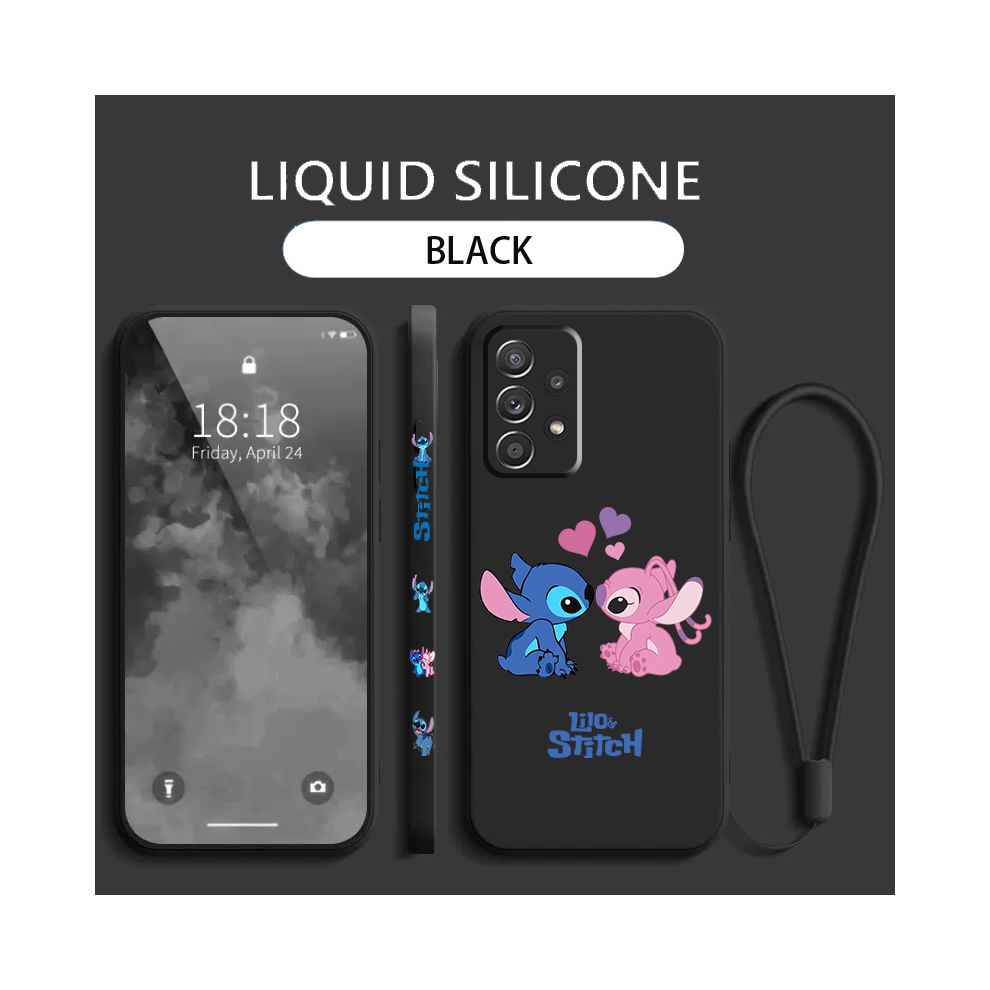 (A33tblk03, For Samsung A22 4G) Stitch Lilo Angel Phone Case For Samsung Galaxy A 967855047249