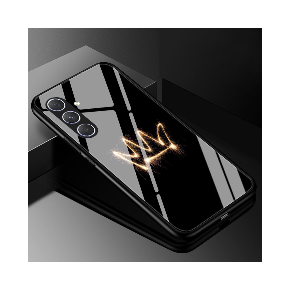 (8, For Galaxy A35 5G) Tempered Glass Phone Case For Samsung Galaxy A55 A 967855073705