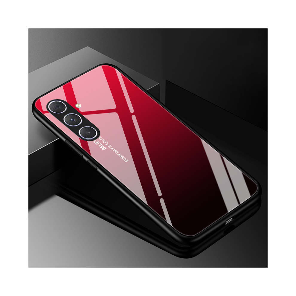 (18, For Galaxy A55 5G) Tempered Glass Phone Case For Samsung Galaxy A55 A 967855074177
