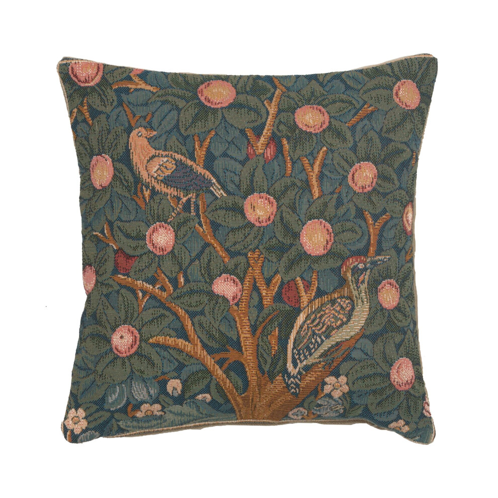 Charlotte Home Furnishings Inc. C Le Pic Vert Square Throw Pillow Cover - 14 X 14 Decorative Boho Cushion Case for European Cotton Room Decor Jacquard