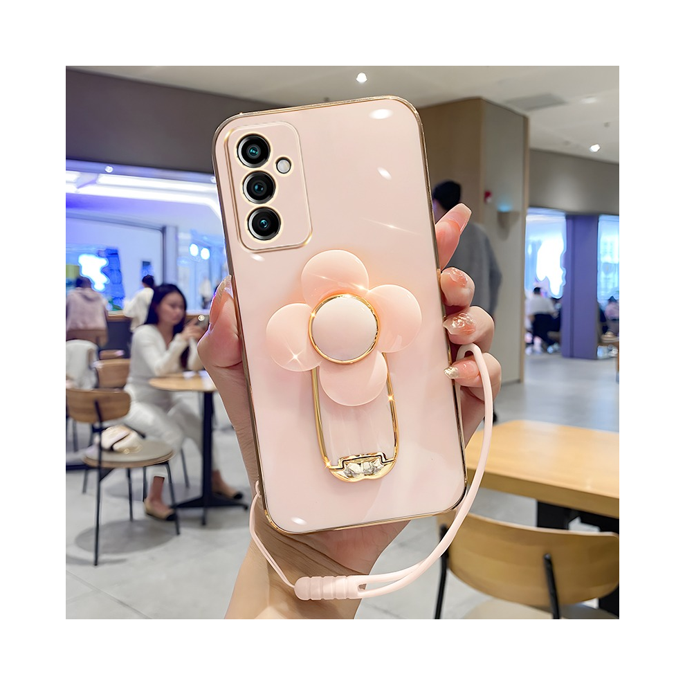 (, Samsung A32 5G) Turn Flower Holder Case For Samsung A25 A04e A34 A Pink 967855052779