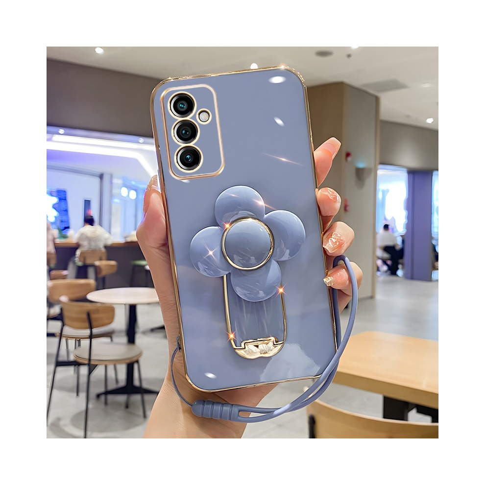 (, Samsung A32 4G) Turn Flower Holder Case For Samsung A25 A04e A34 A Blue 967855052854