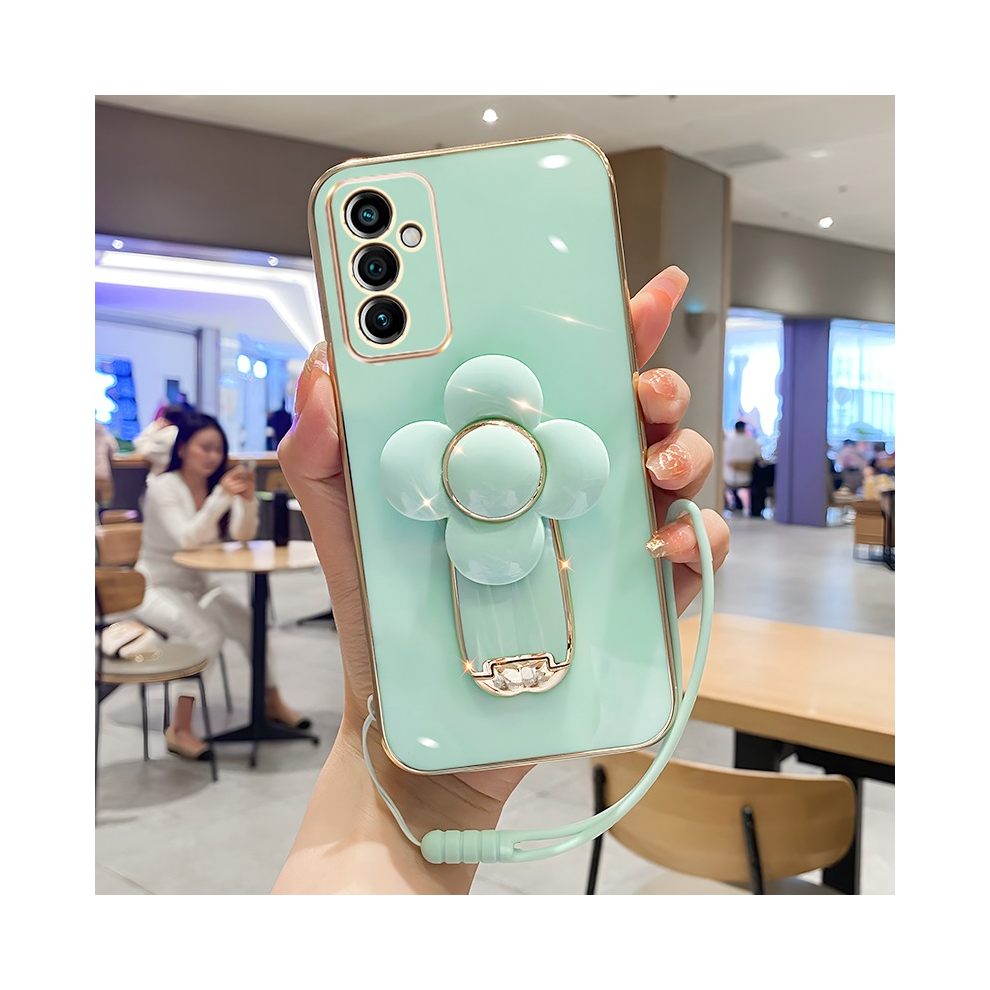 (, Samsung A71 4G) Turn Flower Holder Case For Samsung A25 A04e A34 A Green 967855053677