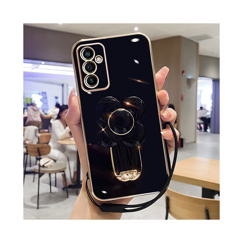 (, Samsung A71 4G) Turn Flower Holder Case For Samsung A25 A04e A34 A Black 967855053738