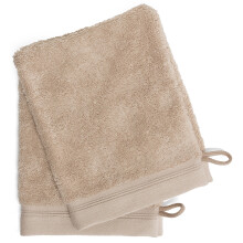 France Luxe Body Guanti da Bagno in Stile Francese 2-Pack - Tan/Tan