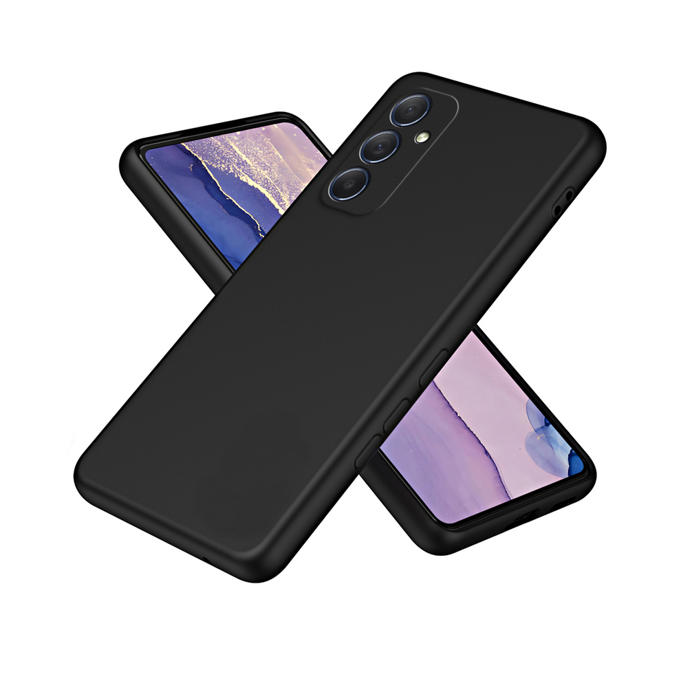 (, A54 5G) Original Solid Silicone Phone Case For Samsung Gal Black 967855085876
