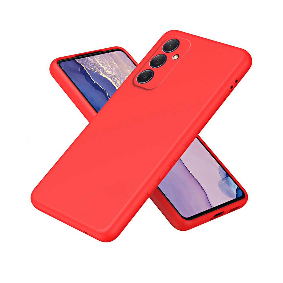 (, A54 5G) Original Solid Silicone Phone Case For Samsung Gal Red 967855086200