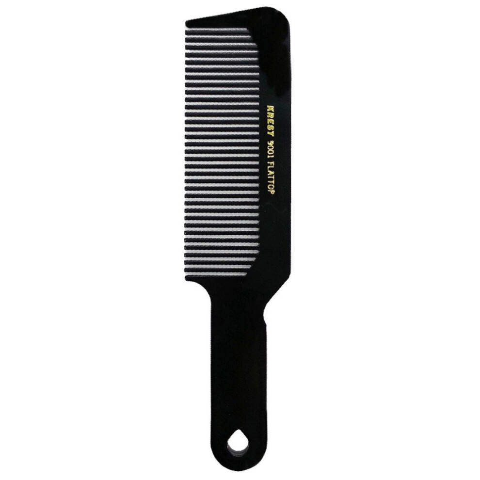 Krest Barber Salon Beauty Hair 9001 8 3/4"""" Flattop Comb Black Sb-K9001-Blk