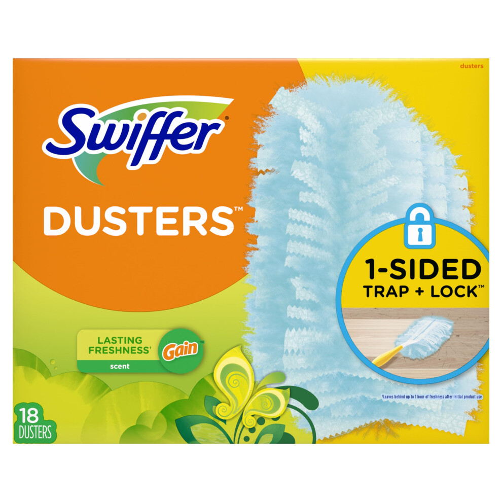 Recharges Pour D Poussi Reur Multi-Surfaces Swiffer 180 Dusters Pour Ventilateur De Plafond Avec Parfum Gain, 18 Unit S-image