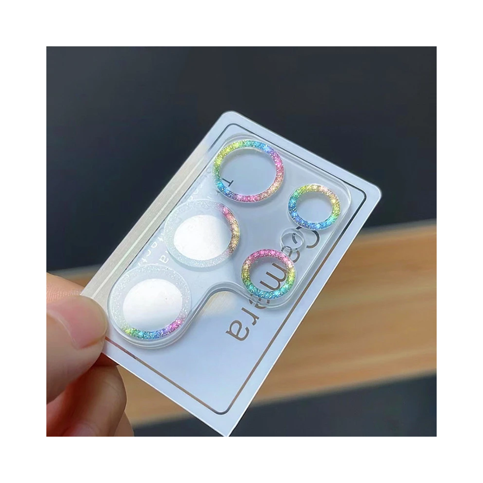 (Colorful, For S24) Bling Glitter Diamond Clear Camera Lens Protector 967855097442