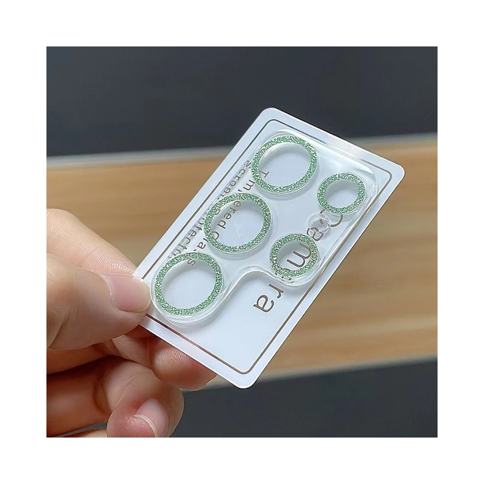 (, For S23 Plus) Bling Glitter Diamond Clear Camera Lens Protector Green 967855097626