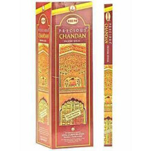 Hem Incense Sticks - Chandan (6 x 20g) -120 Sticks | Pure Sandalwood Aroma | Ideal for Meditation, Relaxation & Spiritual Practices
