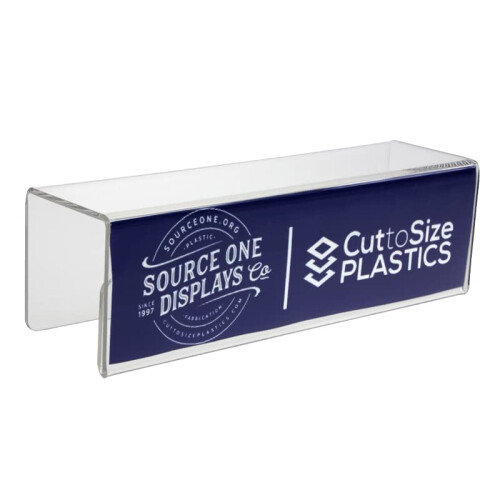 Source One Deluxe Διαφανής Ακρυλική Πλάκα Ονόματος (2 1/4 Ίντσες)