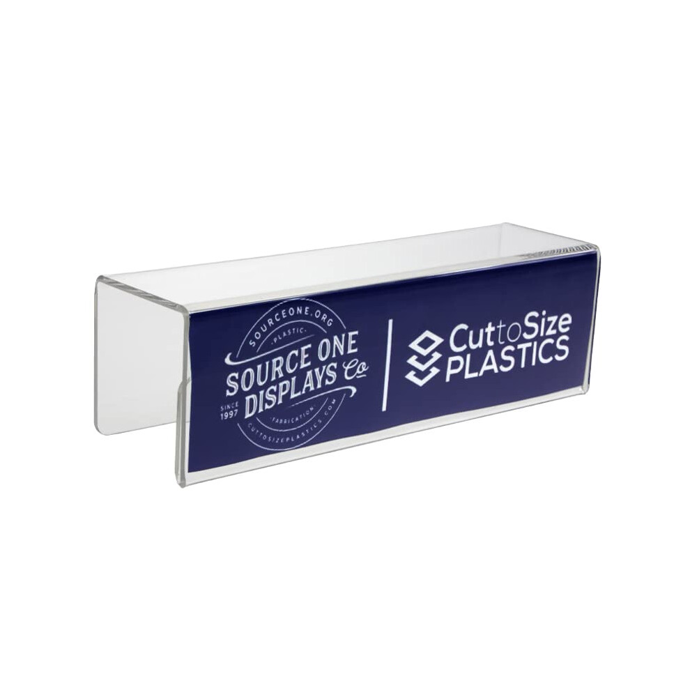 Plaque signal   tique en acrylique transparent de luxe Source One (plaque signal   tique     crochet de 2 1/4 pouces)