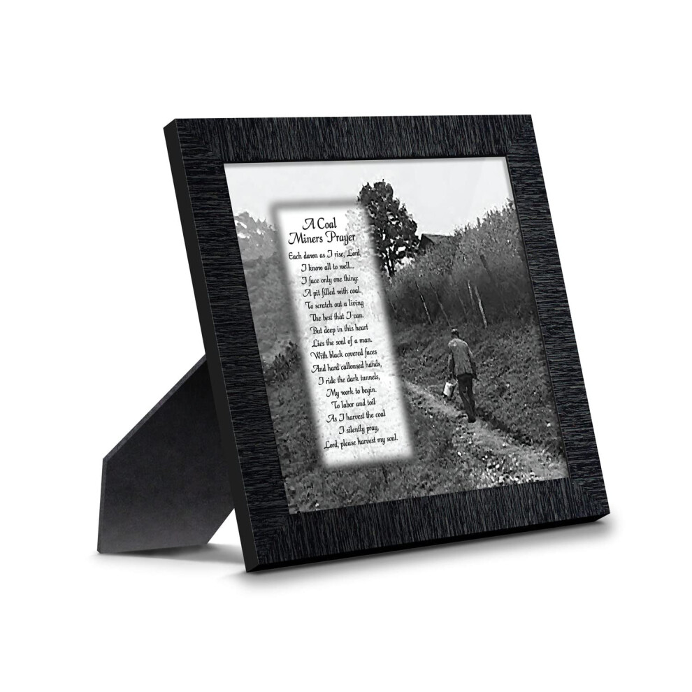 Cadre photo de pri   re des mineurs de charbon, cadeaux d'exploitation mini   re de charbon, d   coration de mineurs 10x10 8592CH