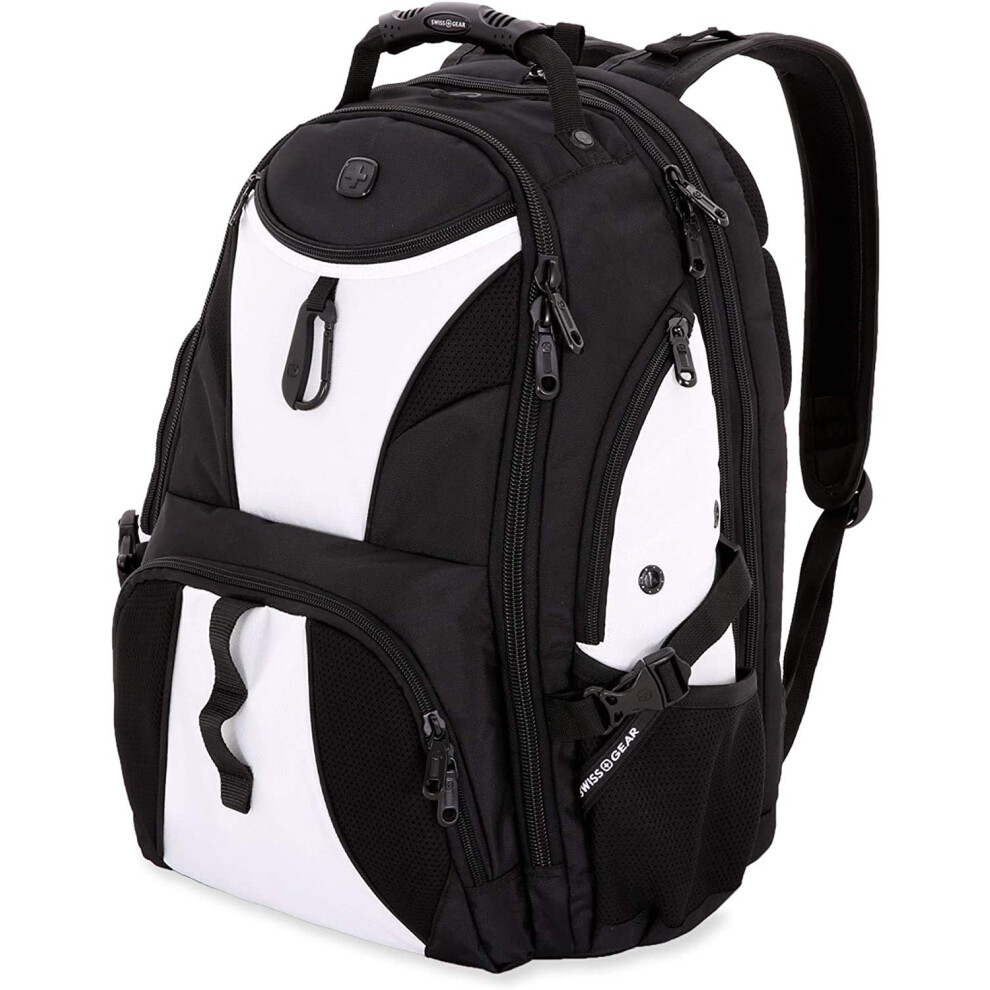 Photos - Travel Bags Swiss Gear SwissGear 1900 Scansmart TSA 17-Inch Laptop Backpack White/Black 1900204418 
