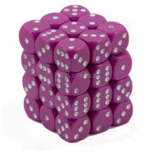 DND dobbelstenen set-Chessex D&D dobbelstenen-12 mm ondoorzichtig licht paars en wit plastic polyhedrale dobbelstenen set-Dungeons and Dragons dobbel